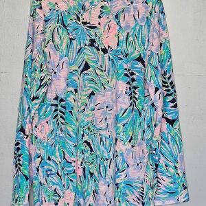 Lilly Pulitzer Pastel Floral Print Long Sleeve Top in Blue, Pink & Mint